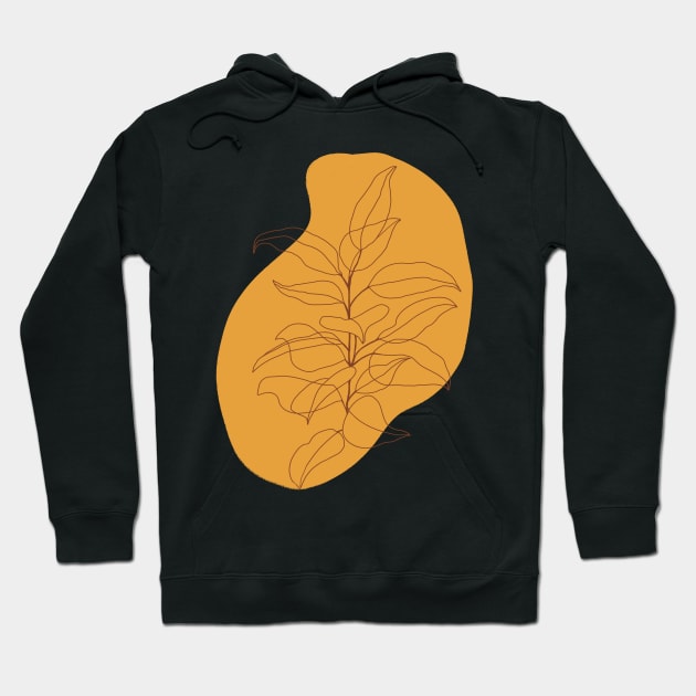 Bohemian Ficus Illustration 3 Hoodie by Gush Art Studio 1